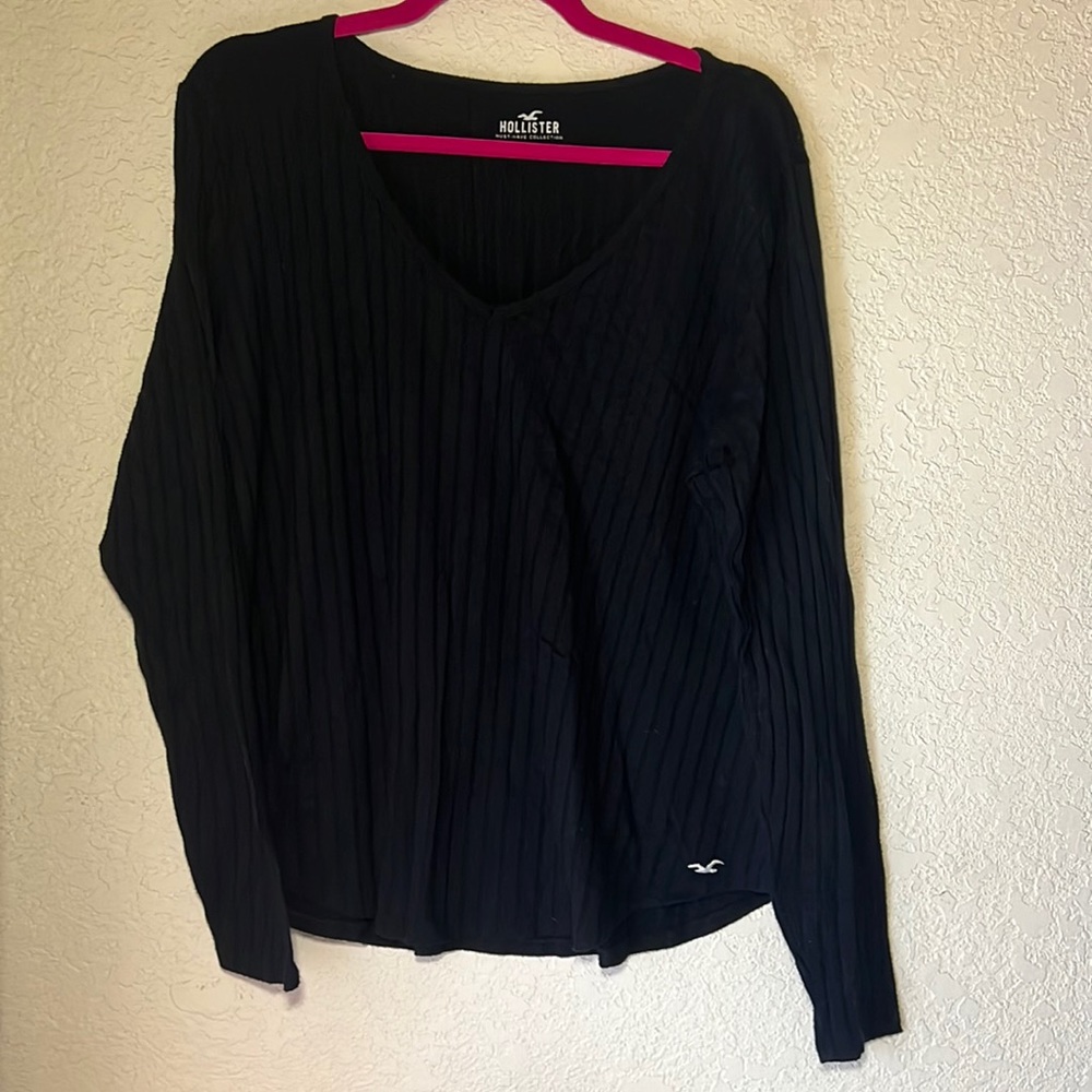 Hollister Ribbed Long Sleeve Shirt